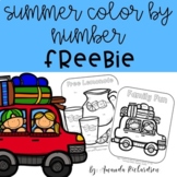 Summer Color by Number FREEBIE