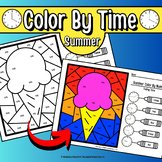 Summer Color by Number Time Edition - Color by Code Math Activity