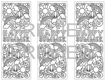 Download Summer Coloring Bundle By Color With Kona Teachers Pay Teachers