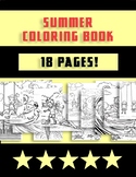 Summer Coloring Book - 18 Pages of Summer Fun!