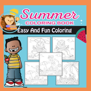 Preview of Summer Coloring Book For Kids