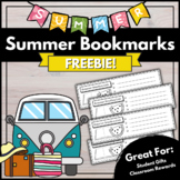 Summer Coloring Bookmarks { FREEBIE } Great Student Gifts 