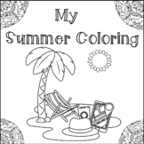 Summer Coloring Page - Coloring Book - Fun Coloring Sheet 