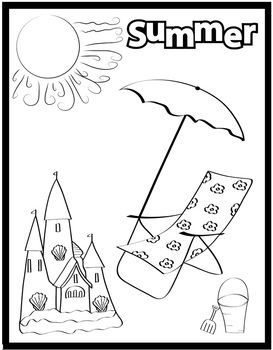 summer coloring page freebie by innovative teacher tpt