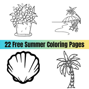 Preview of Summer Coloring Pages