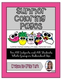 Summer Coloring Pages