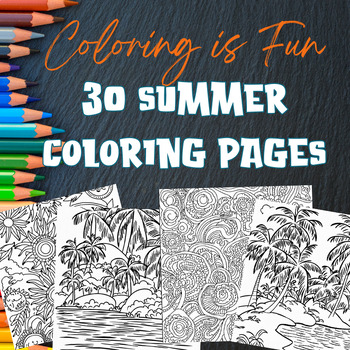 Summer Coloring Pages by Smart Student Arts | TPT