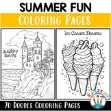 Summer Coloring Sheets Pages Activities End of the Year Co