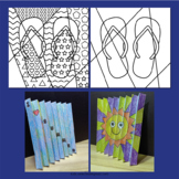 Summer Coloring Pages Agamographs Pop Art Craft Activity 3