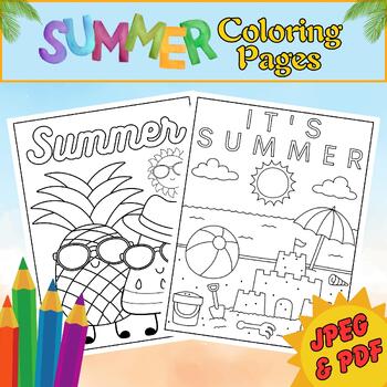 Summer Coloring Pages | Back to school Coloring Sheets Safari Activities