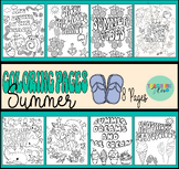 Summer Coloring Pages|Beach Fun SUMMER Coloring Pages|No P