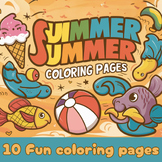 Summer Coloring Pages - Coloring Sheets - Fun End of the y