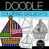 Summer Coloring Pages: Doodle Shape Sailboat {Made by Crea