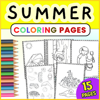 Summer Coloring Pages | End of the Year Coloring Pages | Coloring Sheets