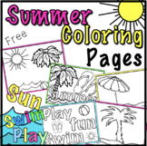 Summer Coloring Pages FREEBIE