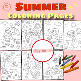 Summer Coloring Pages, Holiday Coloring Sheets