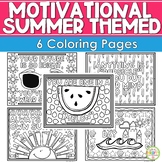 Summer Coloring Pages | Motivational SEL Coloring Sheets