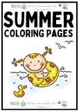 Summer Coloring Pages {No Prep Back to School Activity}