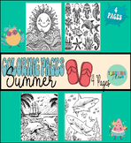 Summer Coloring Pages, No Prep Summer Activity Ocean Sea D