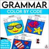 Summer Coloring Pages Parts of Speech Worksheets for Gramm