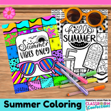 Summer Coloring Sheets : Summer Activity Pages to Color : 