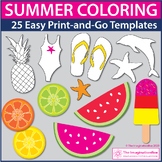 Summer Coloring Pages, Summer Art Projects, End of the Yea