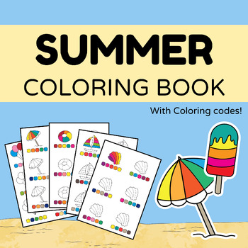 Preview of Summer Coloring Pages (Summer Coloring Book for kids)