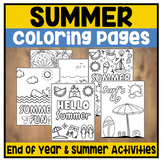 Summer Coloring Pages | Summer Coloring Sheets | End of Ye