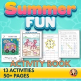 Summer Coloring Pages Summer Puzzles and End of the Year Packet