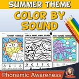 Summer Coloring Pages and Activities for Phonemic Awareness