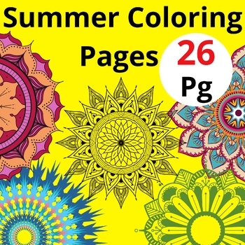 Preview of Summer Coloring Pages and Activities for Year-End Fun