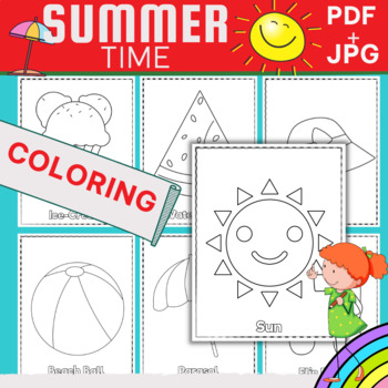 Preview of Summer Coloring Pages |  end of the year activities