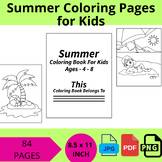Summer Coloring Pages for Kids PDF PRINTABLE