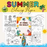 Summer Coloring Pages for Kindergarten I Grade 1, Summer A