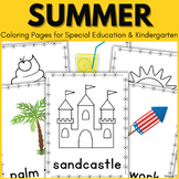 Summer Coloring Pages Preschool Special Education Workshee