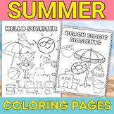 summer coloring book | beach theme activities | beach day 