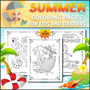 Summer Coloring Pages for kids and toddlers. by Open Your Mind With ...