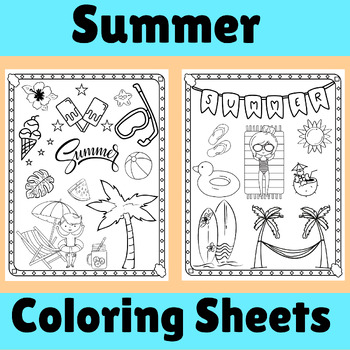 Summer Coloring Sheets | Summer Coloring Pages by Smart kids zone