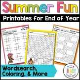 Summer Fun Worksheets Coloring Sheets Summer Activity Page