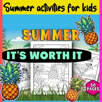 Preview of Summer Colouring Pages, End Of the year coloring sheets