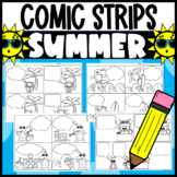 Summer Comic Strip Writing Practice for Primary Grades