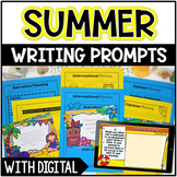 Summer Writing Prompts - w/ Digital Summer Writing Google Slides™