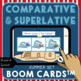 Summer Comparatives & Superlatives Boom Cards™ and Printab