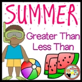 Summer Comparing Numbers 1-12 (Great Smartboard Activity!)