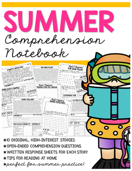 Preview of Summer Comprehension Notebook