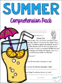 Summer Themed Comprehension Pack - Includes Digital Versio