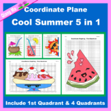 Summer Coordinate Plane Graphing Picture: Cool Summer Bund