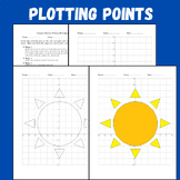 End of Year Coordinate graphing - Summer Mystery Pictures 