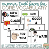 Summer Core Vocabulary Task Boxes - Print Only