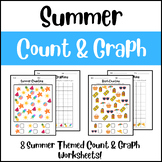 Summer: Count & Graph Worksheets